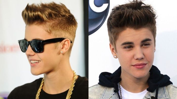 Các kiểu tóc vuốt dựng của Justin Bieber